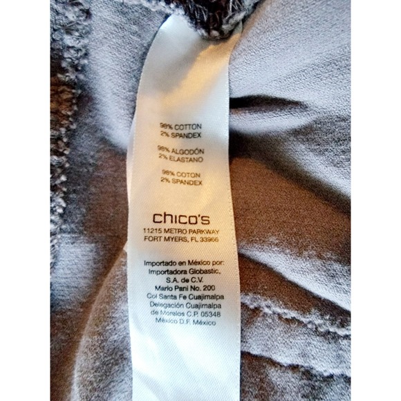 Chico's 3 Short Corduroy Brown Pants Size XL Short Straight Leg Pockets - Picture 7 of 7